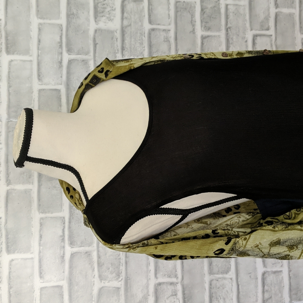 Notations Collared Blouse With Attached Tank Top,… - image 3